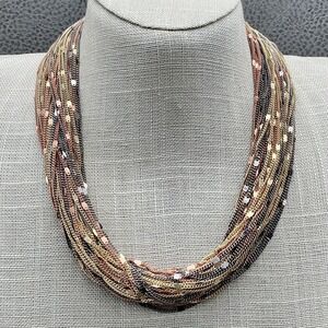 Cara NY Necklace Layered Chain Statement